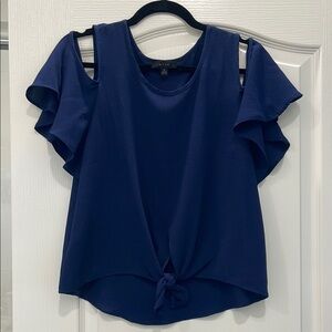 Women's Navy Blue Cold Shoulder Top Never worn or washed